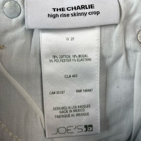 NWT Joe’s The Charlie High Rise Skinny Crop Jeans Size 28 - Picture 7 of 7